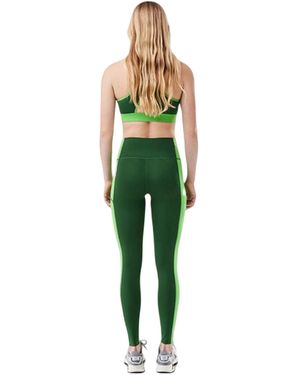 Lacoste Legging Met Kleurblokken Voor - Groen