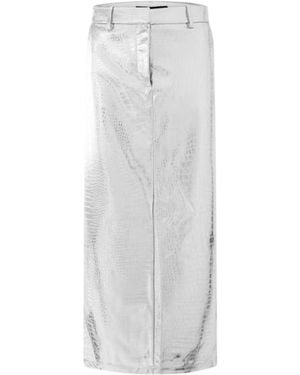 Vero Moda Lisa Croc-Kokerrok Voor - Grijs