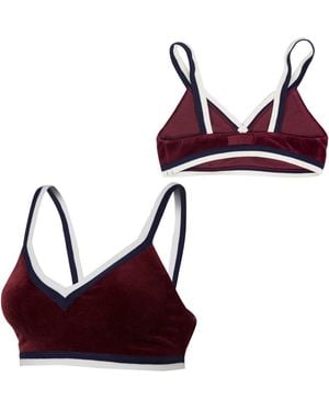 PUMA X Rihanna Fenty Velour Crop Top Textile - Red