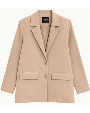 MixRay Oversized Blazer - Natural