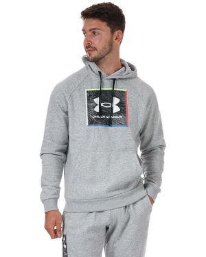 Under Armour Ua Rival Fleece Graphic Hoody - Grey