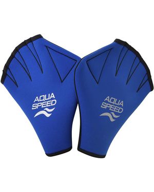 Aqua-Speed Volwassen Zwem Handschoenen Neopreen Aqua Fitness Aqua Workout Gear - Blauw