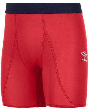 Umbro Core Power Logo Base Layer Shorts (Vermillion) - Red