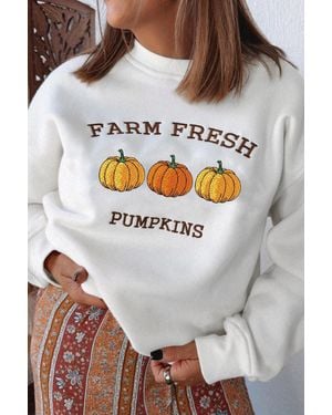 Azura Exchange Boerderij Verse Pompoenen Sweatshirt - Grijs