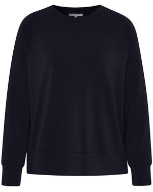 Bugatti Damen Sweatshirt Van Rekbare Modalstof - Blauw