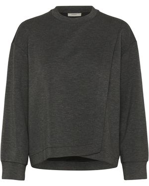 Inwear Sweatshirt Gidaiw Baggy Fit Dark - Grijs