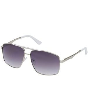 Guess Grey Metal Sunglasses - Purple