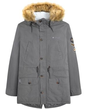 Lambretta Sherpa Lined Parka (Iron) - Grey
