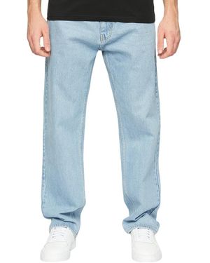 Crosshatch Tillman Stone Wash Baggy Jeans (Light) - Blue