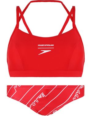 Speedo House Of Holland Bikini Set - Red