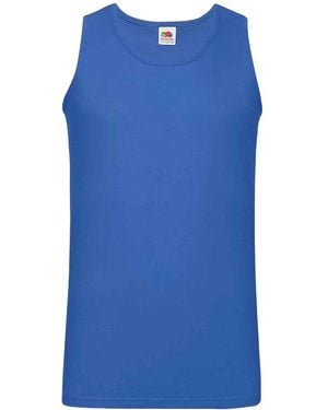 Fruit Of The Loom Adult Valueweight Athletic Tank Top (Royal) Cotton - Blue