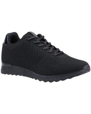 Hush Puppies Ladies Katrina Trainers - Black