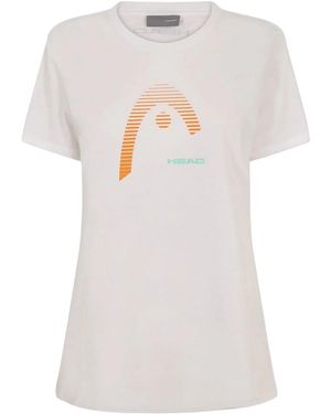Head T-Shirt Met Grafische Print Van Club Lara - Wit