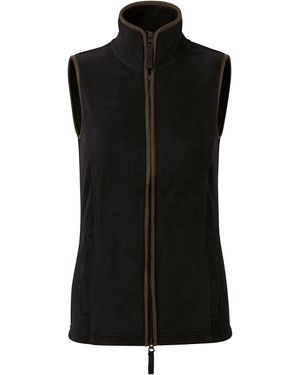 PREMIER Ladies Artisan Fleece Gilet - Black