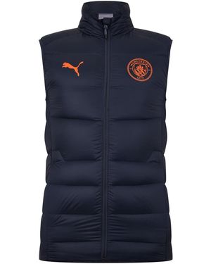 PUMA Casuals Manchester City Fc Donsbodywarmer (Marineblauw)