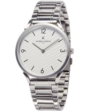 Pierre Cardin Pigalle Stripes Watch Cpi.2020 Stainless Steel - Metallic