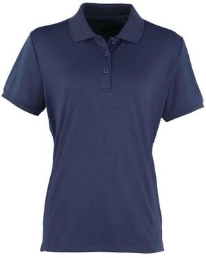 PREMIER Ladies Coolchecker Pique Polo Shirt - Blue