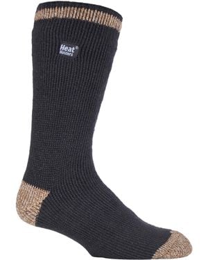 Heat Holders Twist Patterned Thermal Socks - Blue