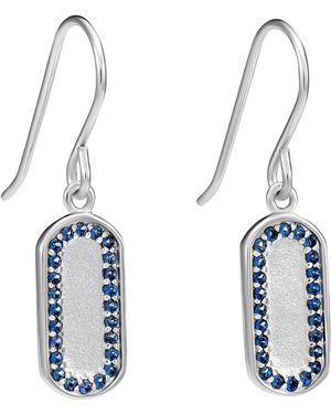 Orphelia 'Malaga' 925 Sterling Drop Earrings - Blue