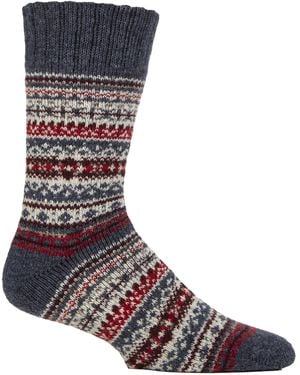 Country Pursuit Wool Blend Hiking Socks Cushioned Walking Boot - Grey
