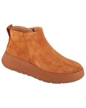 Fitflop Fit Flop F-Mode Leren Enkellaarsjes - Bruin