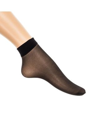 Donna Bc Pack Of 2 Elastic And Transparent Ankle Socks Lollipop - Brown