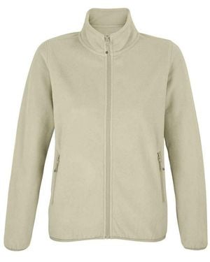 Sol's Ladies Factor Microfleece Recycled Fleece Jacket (Rope) - Natural
