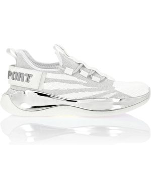 Philipp Plein Hardloopschoen The Iron Tiger Gen.x.02 - Wit