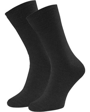 Steve Madden 2 Pairs Cashmere Socks - Black