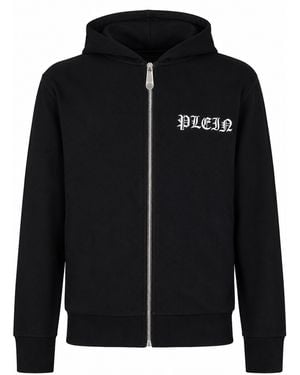 Philipp Plein Sweatvest Met Capuchon Skull - Zwart