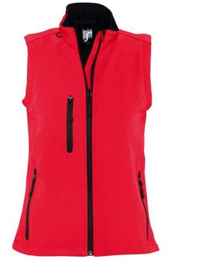 Sol's Ladies Rallye Soft Shell Bodywarmer Jacket - Red