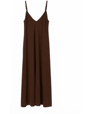 Basiclo Chloe Long Dress - Bruin