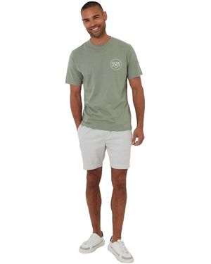 Threadbare Rune Regular T-Shirt Voor (Salie) - Groen