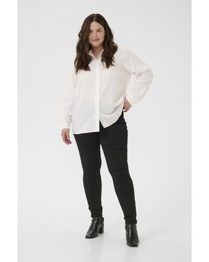 Kaffe Overhemd Met Lang Mouwen Kcada Overhemd Met Lang Mouwen Loose Fit White - Wit