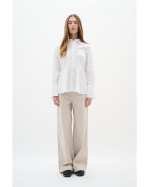 Inwear Overhemd Atlasiw Overhemd Peplum Fit - Naturel