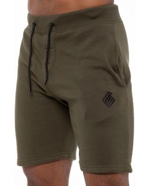 Enzo Fleece Gym Shorts - Green