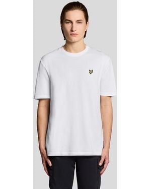 Lyle & Scott Textured Jacquard T-Shirt - White