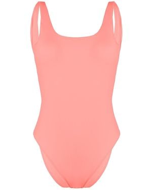 GYMSHARK Open Back Swimsuit - Pink