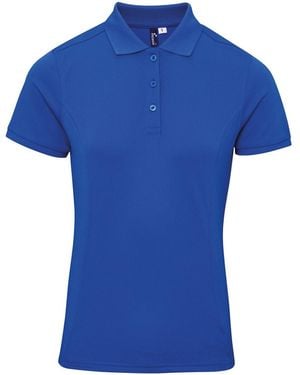 PREMIER Ladies Coolchecker Plus Piqu Polo With Coolplus (Royal) - Blue