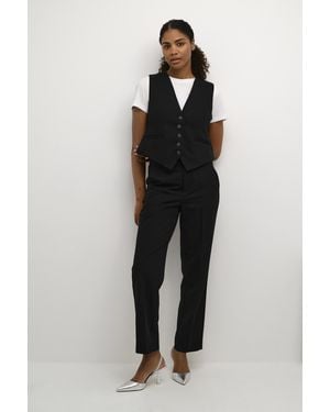 Kaffe Vest Tight Fit - Zwart