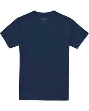 K-Pop Demon Hunters Adult Huntr/X Group Shot Back Print T-Shirt - Blue
