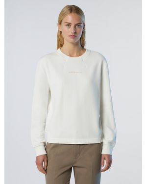 North Sails Sweatshirt With Tonal Logo - White
