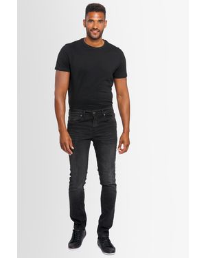 Alessandro Salvarini A. Salvarini Jeans Slim Fit Stretch Denim 5-Pocket – Washed - Blauw