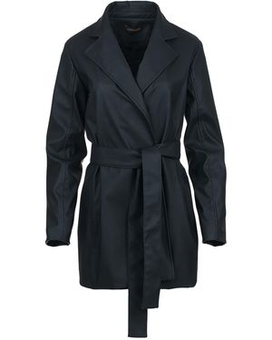 Conquista Jasje Van Imitatieleer Met Ceintuur - Blauw