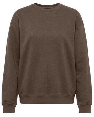 Basiclo Oversized Sweatshirt Lichtbruin
