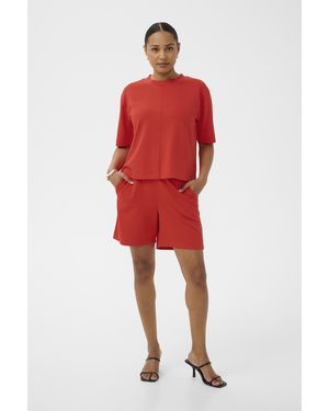 Kaffe Short Kaannie Short Regular Fit - Rood