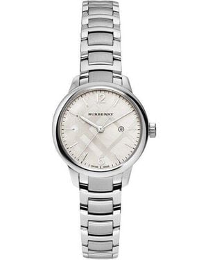 Burberry Bu10108 The Classic 32Mm Case Watch - Metallic