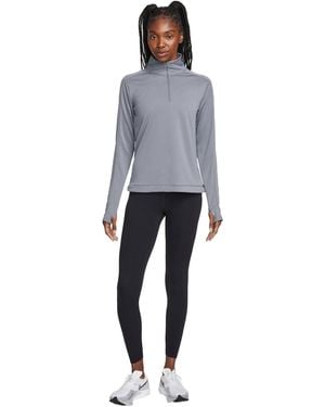 Nike Swoosh-Hardloopshirt Met Lange Mouwen Voor (Rook) - Grijs