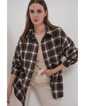 Bigdart Reguliere Pasvorm Flanellen Shirt - Bruin