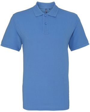 Asquith & Fox Poloshirt Met Korte Mouwen (Korenbloem) - Blauw